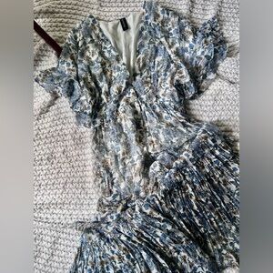 Mink pink floral dress